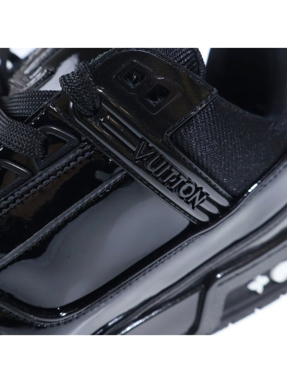 Louis Vuitton LV Trainer Patent Line Low Cut Sneakers Black - Picture 6 of 6
